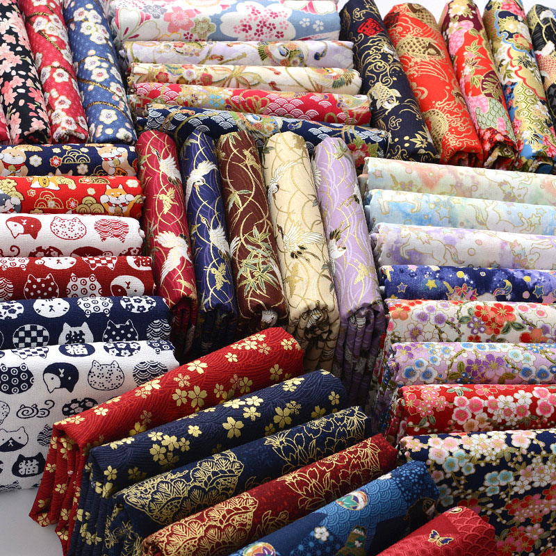 Linen Fabric Natural - ผ้าฝ้ายทำมือ 100% ขนาด 50*140 ซม. ลายผีเสื้อ