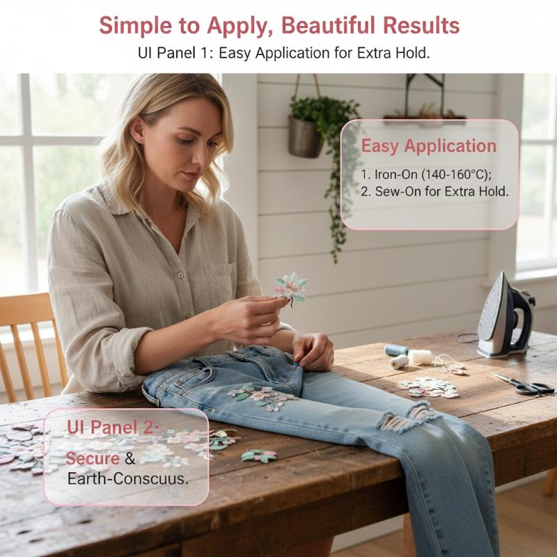 Embroidery Jacket Jeans - แพทช์ปักลายดอกไม้ 1 ชิ้น สำหรับเสื้อผ้า กระเป๋า งานฝีมือ