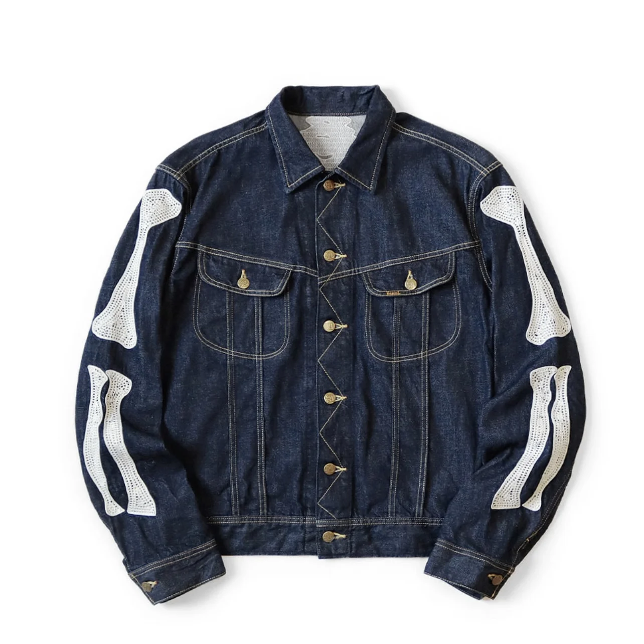 Embroidery Jacket - 24SS KAPITAL Hirata Hiroshi ญี่ปุ่น Denim