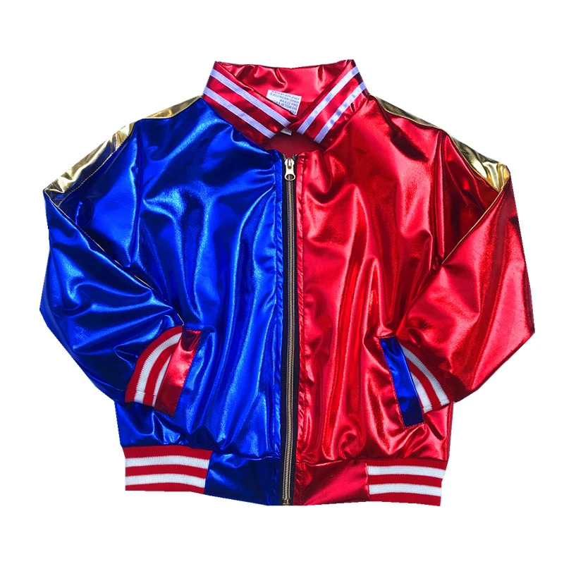 Embroidery Jacket - ชุดคอสเพลย์ฮาร์ลีย์ ควินน์ คุณภาพสูง งานปักอย่างดี สำหรับเด็กผู้หญิง ประกอบด้วยเสื้อแจ็คเก็ต