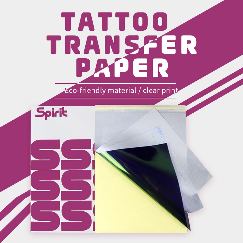 Transfer Paper Carbon - กระดาษลายฉลุสักลายความร้อน A4 4 ชั้น กระดาษคาร์บอนถ่ายโอนลาย กันน้ำ