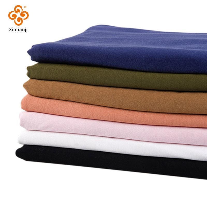 Linen Fabric Natural - 94% เหนียว 6% Spandex ถักผ้าสําหรับสตรีผ้ายืดมีฤดูใบไม้ร่วงที่ดีไม่ดูผ่าน 50*170