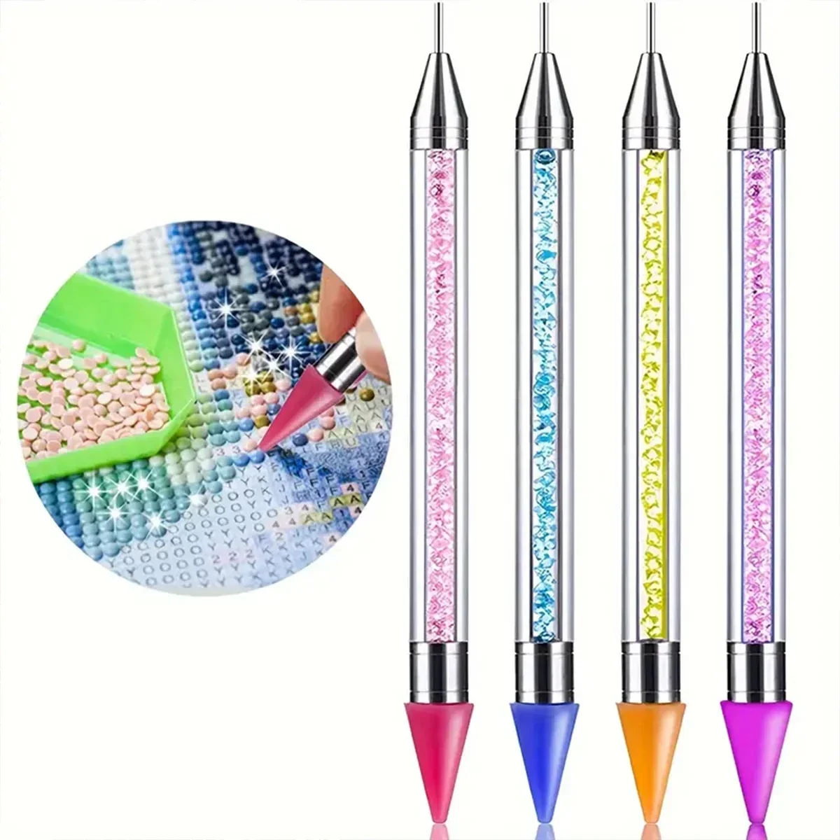 Embroidery Cream - เครื่องมือวาดภาพเพชรไร้ขี้ผึ้ง, Double Tip Clay Free Professional