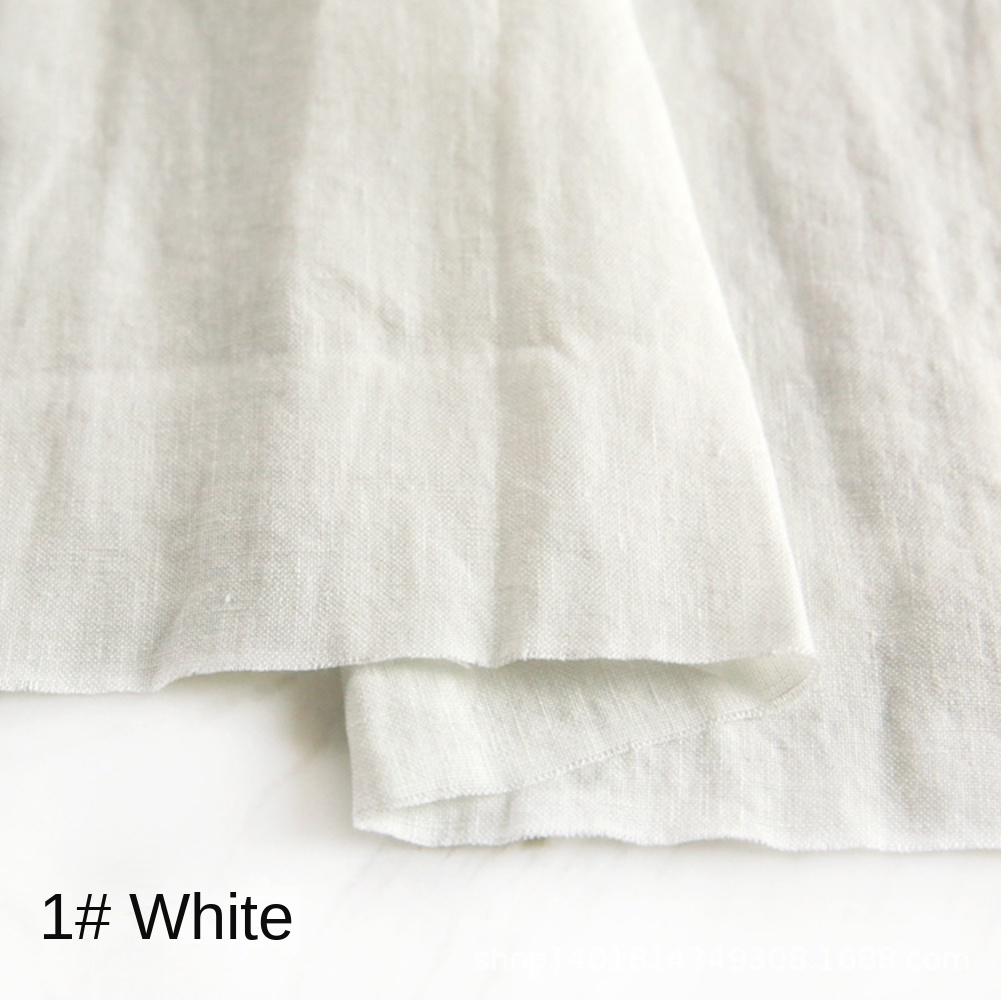 Linen Fabric Natural - เสื้อผ้าใยธรรมชาติลินินแท้ 100% ผ้าป่านขายเป็นเมตร ผ้าลินินคุณภาพบางสำหรับชุดฤดูร้อน กางเกง ผ้ารามี
