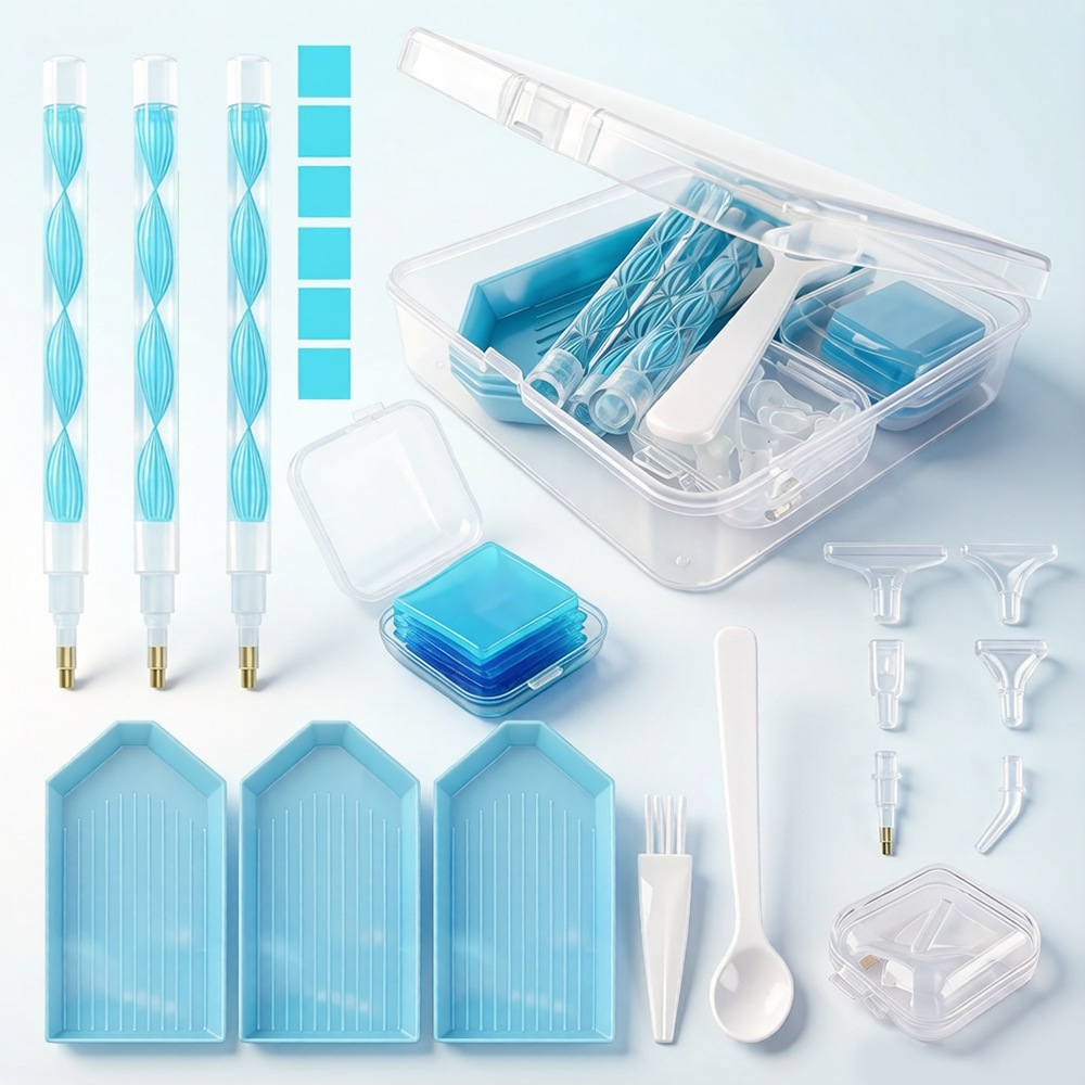 ชุดอุปกรณ์วาดภาพเพชร DIY กล่อง - Embroidery Kit Set บทวิจารณ์และราคา