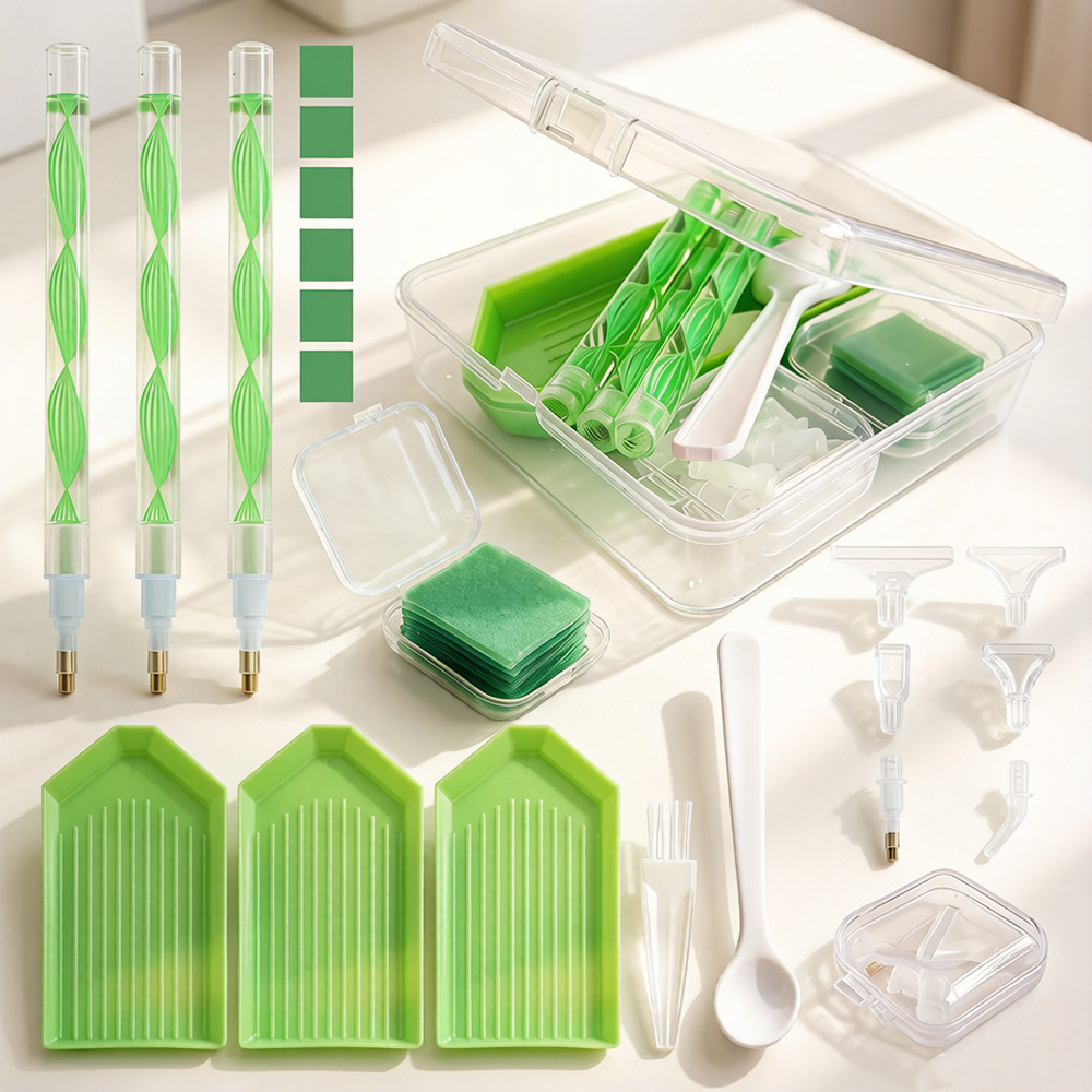 ชุดอุปกรณ์วาดภาพเพชร DIY กล่อง - Embroidery Kit Set บทวิจารณ์และราคา