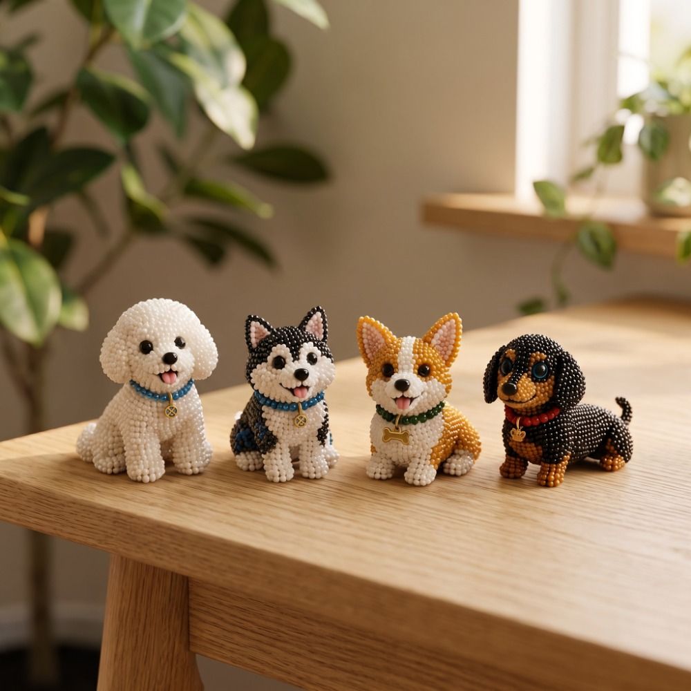 ชุดงานฝีมือปักลูกปัดรูปสัตว์ D - Embroidery Kit Set บทวิจารณ์และราคา