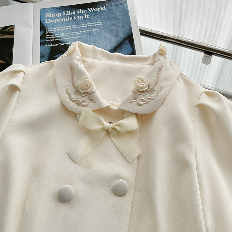 ชุดเซ็ต 2 ชิ้นสำหรับผู้หญิง เส - Embroidery Jacket บทวิจารณ์และราคา