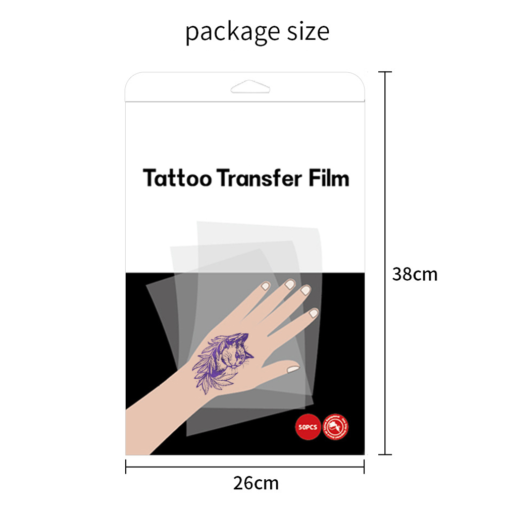 50PCS Tattoo Transfer ฟิล์มกระ - Transfer Paper Carbon บทวิจารณ์และราคา