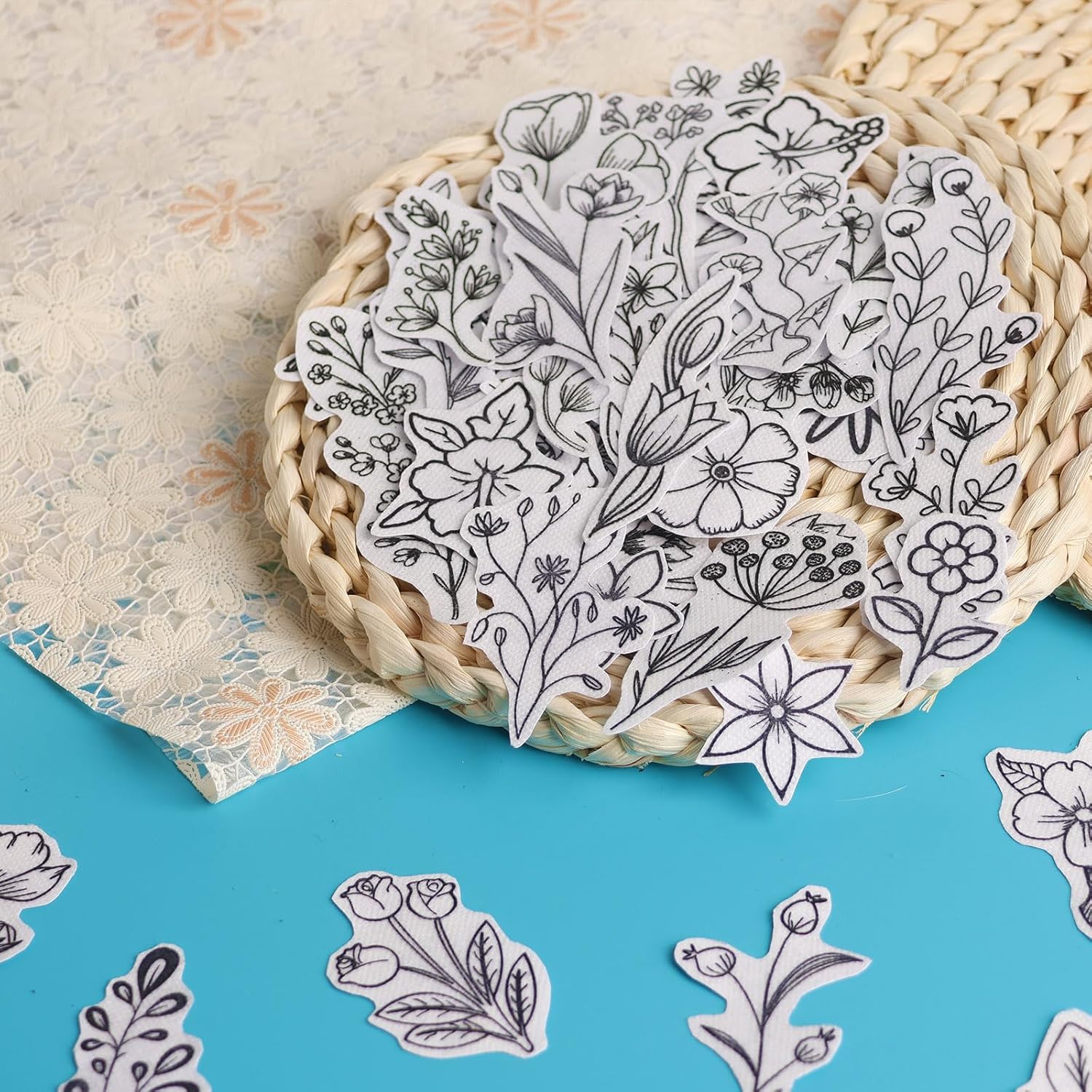 50 ชิ้นน้ําที่ละลายน้ําได้เย็บ - Embroidery Cloth บทวิจารณ์และราคา