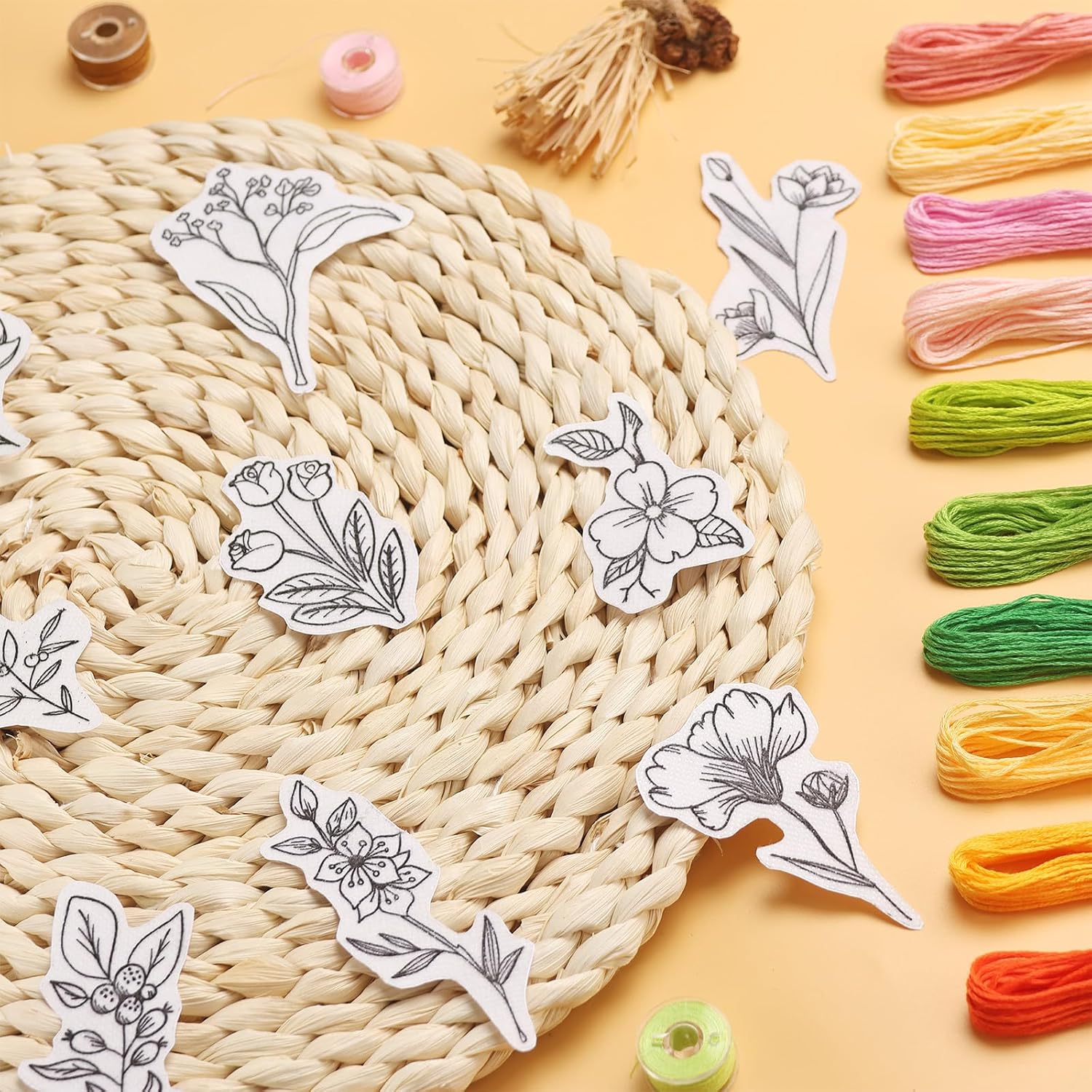 50 ชิ้นน้ําที่ละลายน้ําได้เย็บ - Embroidery Cloth บทวิจารณ์และราคา