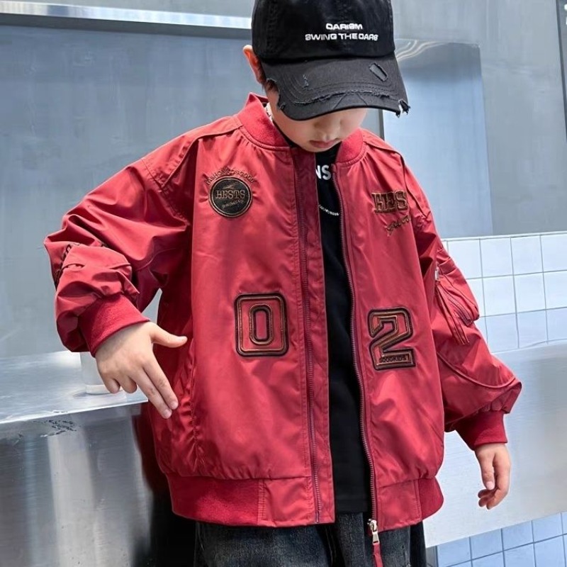 แจ็คเก็ตเบสบอลเด็กผู้ชายรุ่นให - Embroidery Jacket บทวิจารณ์และราคา