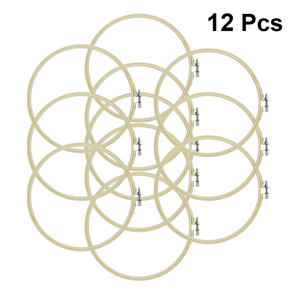 ชุดห่วงปักผ้าไม้ไผ่ 12 ชิ้น ขน - Embroidery Hooping บทวิจารณ์และราคา
