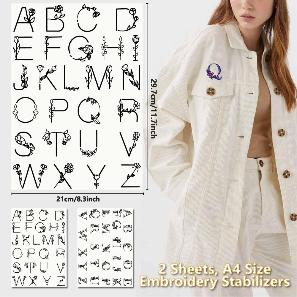 ตัวอักษร A-Z ที่ละลายน้ําได้เย - Embroidery Kit บทวิจารณ์และราคา