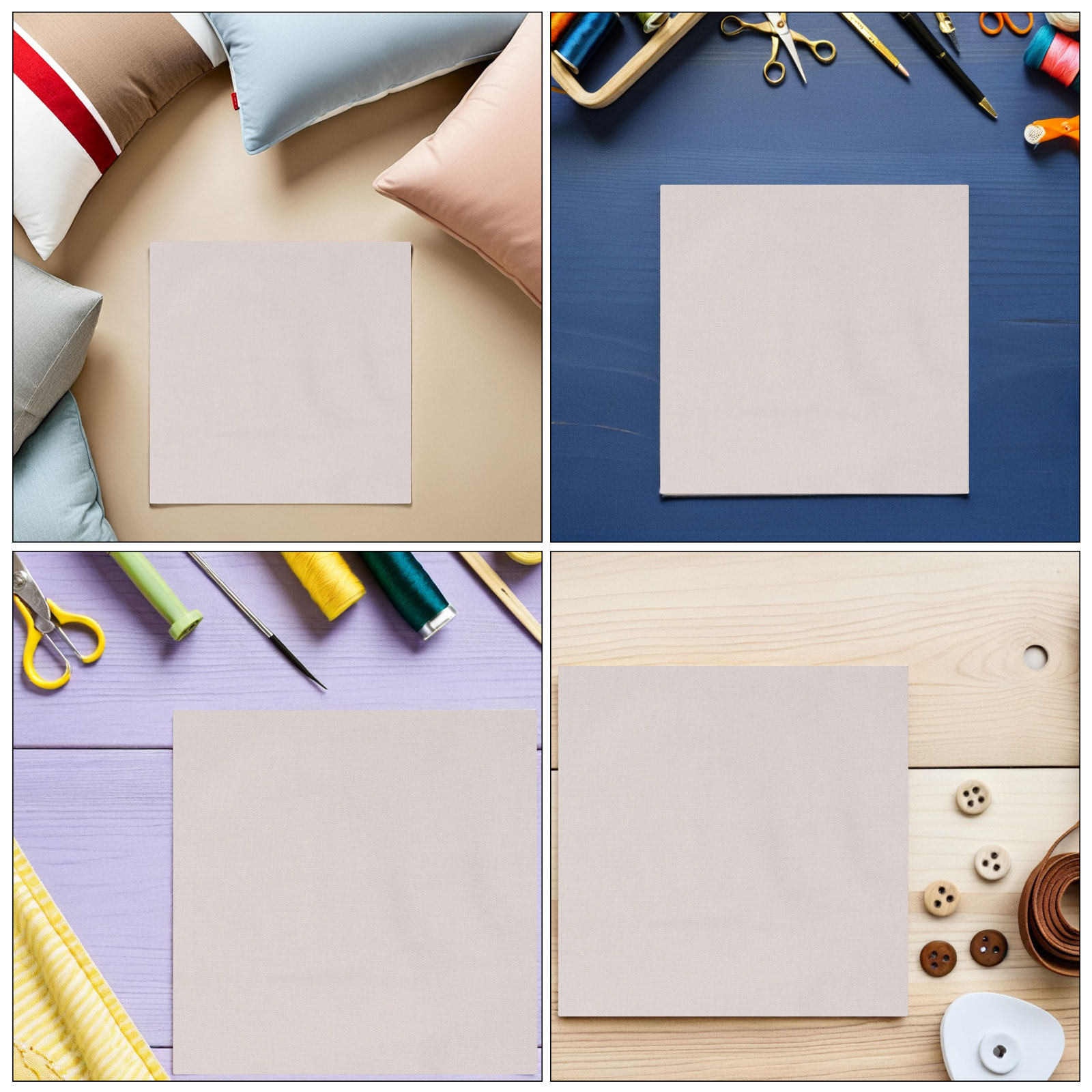 ผ้าปักลาย 5 ชิ้น ผ้าฝ้ายผสมลิน - Embroidery Cloth บทวิจารณ์และราคา
