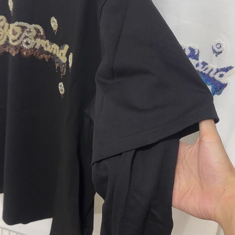 เสื้อยืด GOODBRAND ดีไซน์สองชิ - Embroidery Cream บทวิจารณ์และราคา