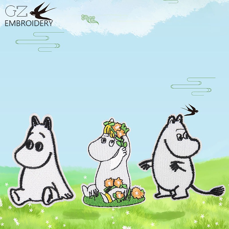 แพทช์ปักลายการ์ตูนมูมินน่ารัก  - Embroidery Cloth บทวิจารณ์และราคา