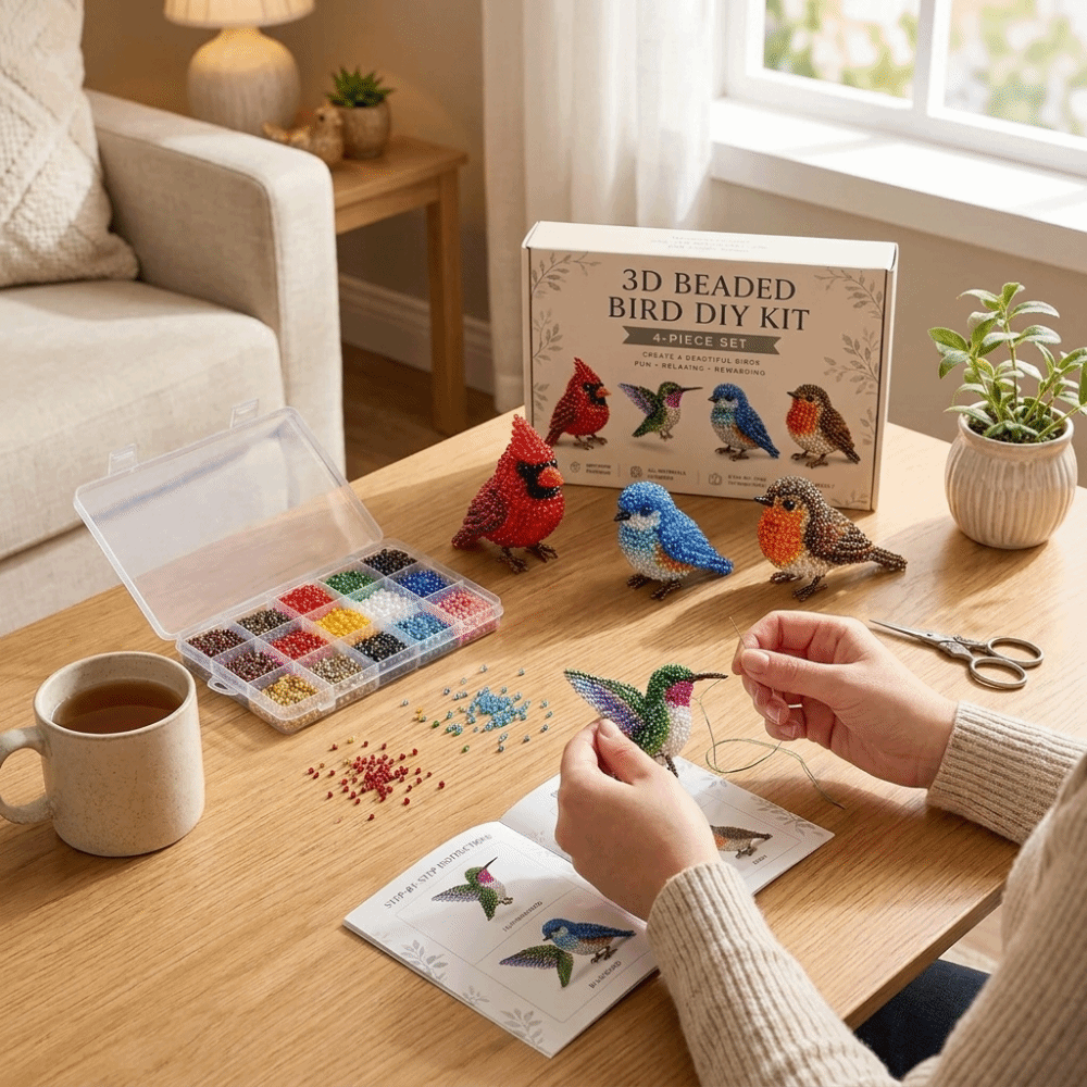 ชุดงานฝีมือปักลูกปัดรูปสัตว์ D - Embroidery Kit Set บทวิจารณ์และราคา