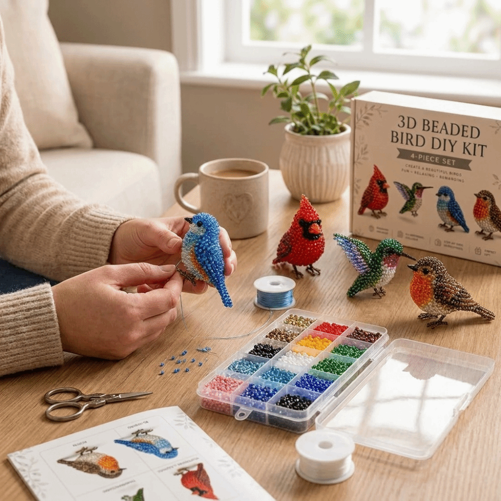 ชุดงานฝีมือปักลูกปัดรูปสัตว์ D - Embroidery Kit Set บทวิจารณ์และราคา