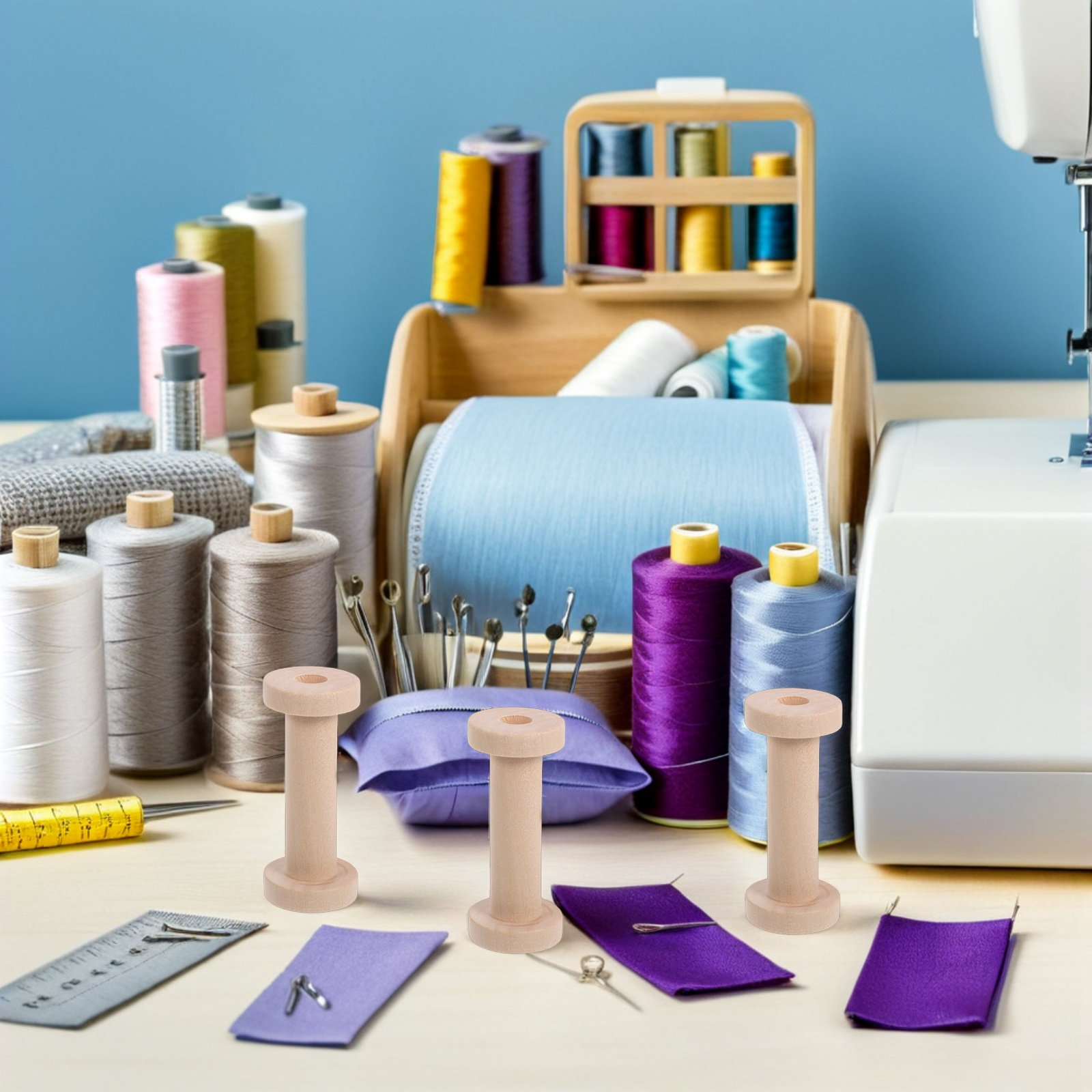 15 ชิ้น แกนไม้สำหรับเก็บด้าย ท - Embroidery Yarns บทวิจารณ์และราคา