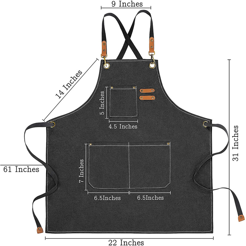 ผ้ากันเปื้อนผ้าใบกันน้ำสำหรับท - Embroidery Kitchen บทวิจารณ์และราคา