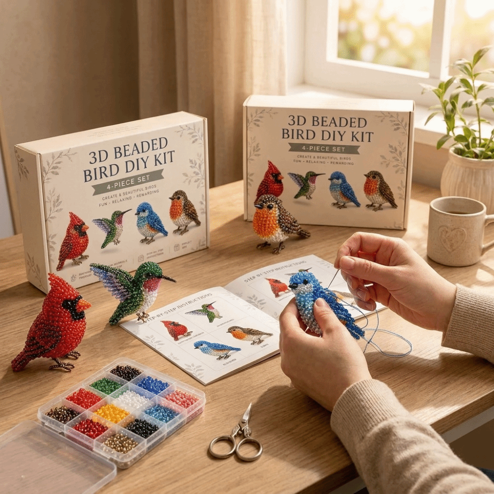 ชุดงานฝีมือปักลูกปัดรูปสัตว์ D - Embroidery Kit Set บทวิจารณ์และราคา