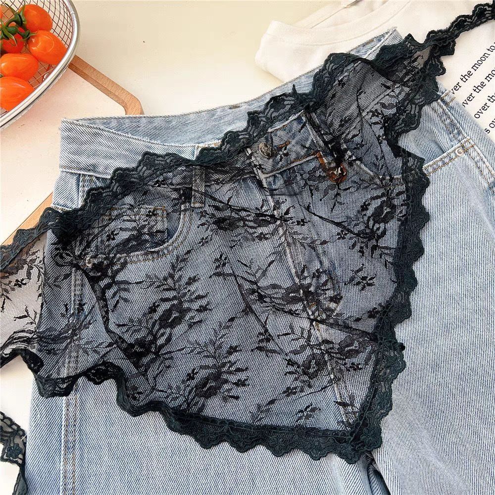 ฮาราจูกุ Y2K ผ้ากันเปื้อนทรงสา - Embroidery Skirt บทวิจารณ์และราคา