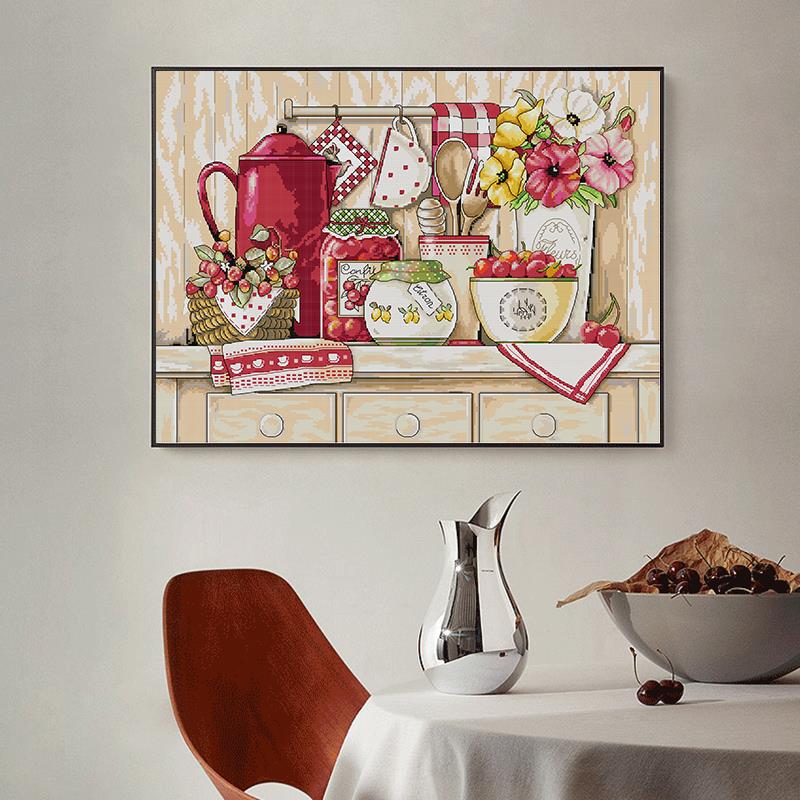 Cozy Kitchen นับและ Stamped St - Embroidery Kitchen บทวิจารณ์และราคา