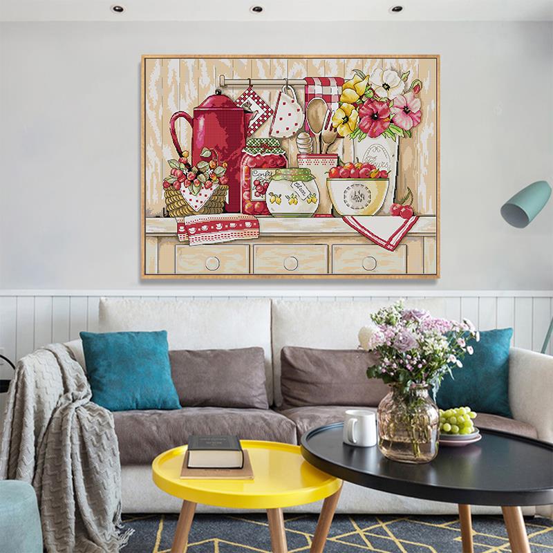Cozy Kitchen นับและ Stamped St - Embroidery Kitchen บทวิจารณ์และราคา