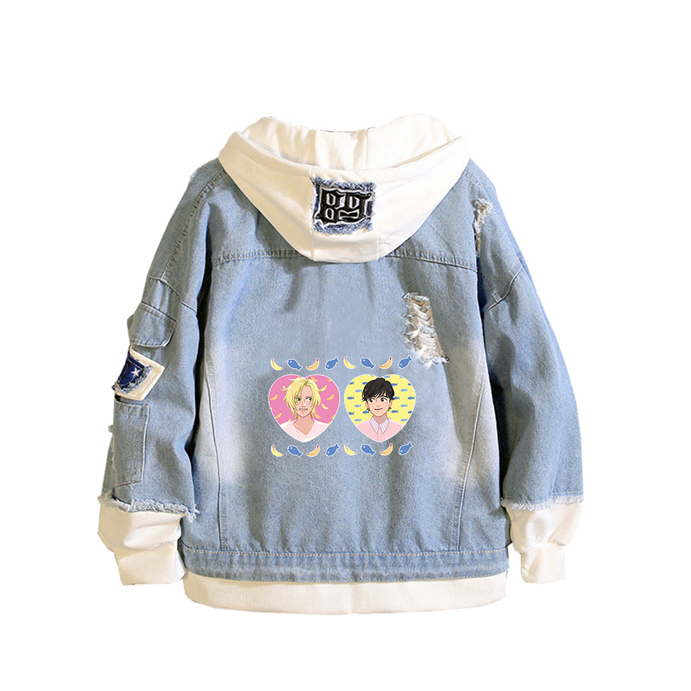 เสื้อแจ็คเก็ตยีนส์ลายการ์ตูนแบ - Embroidery Jacket Jeans บทวิจารณ์และราคา