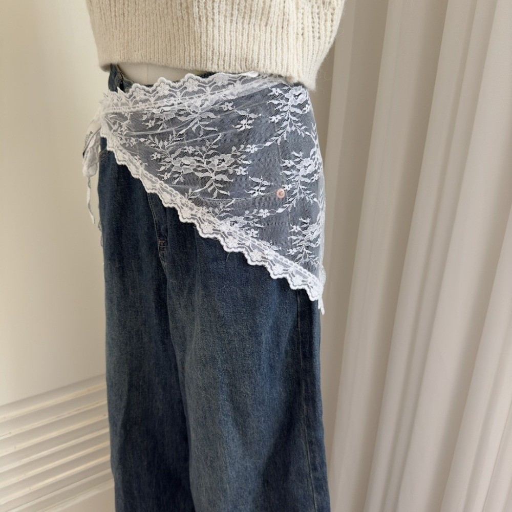 ผ้ากันเปื้อนทรงสามเหลี่ยมสไตล์ - Embroidery Skirt บทวิจารณ์และราคา