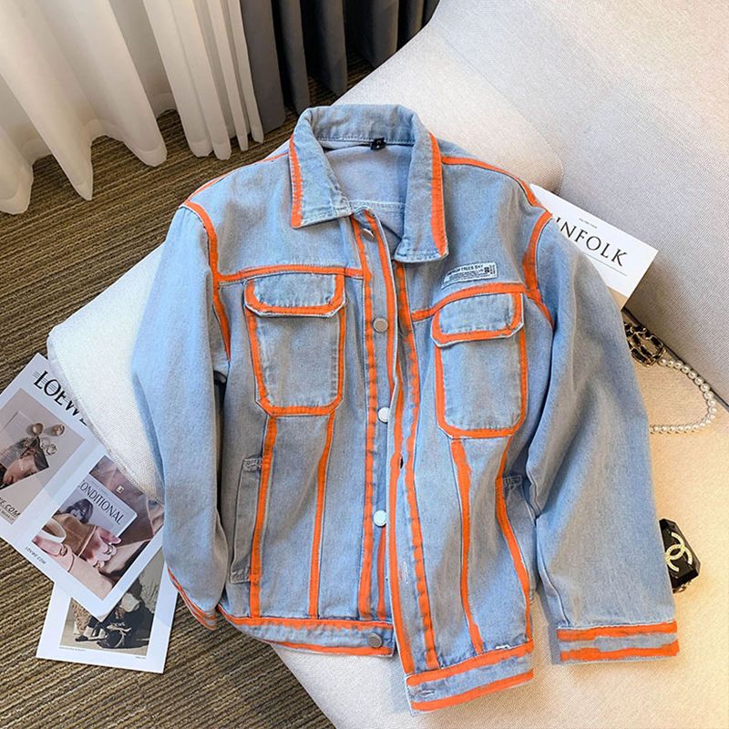 Retro ผู้หญิงลาย Graffiti Cont - Embroidery Jacket Jeans บทวิจารณ์และราคา