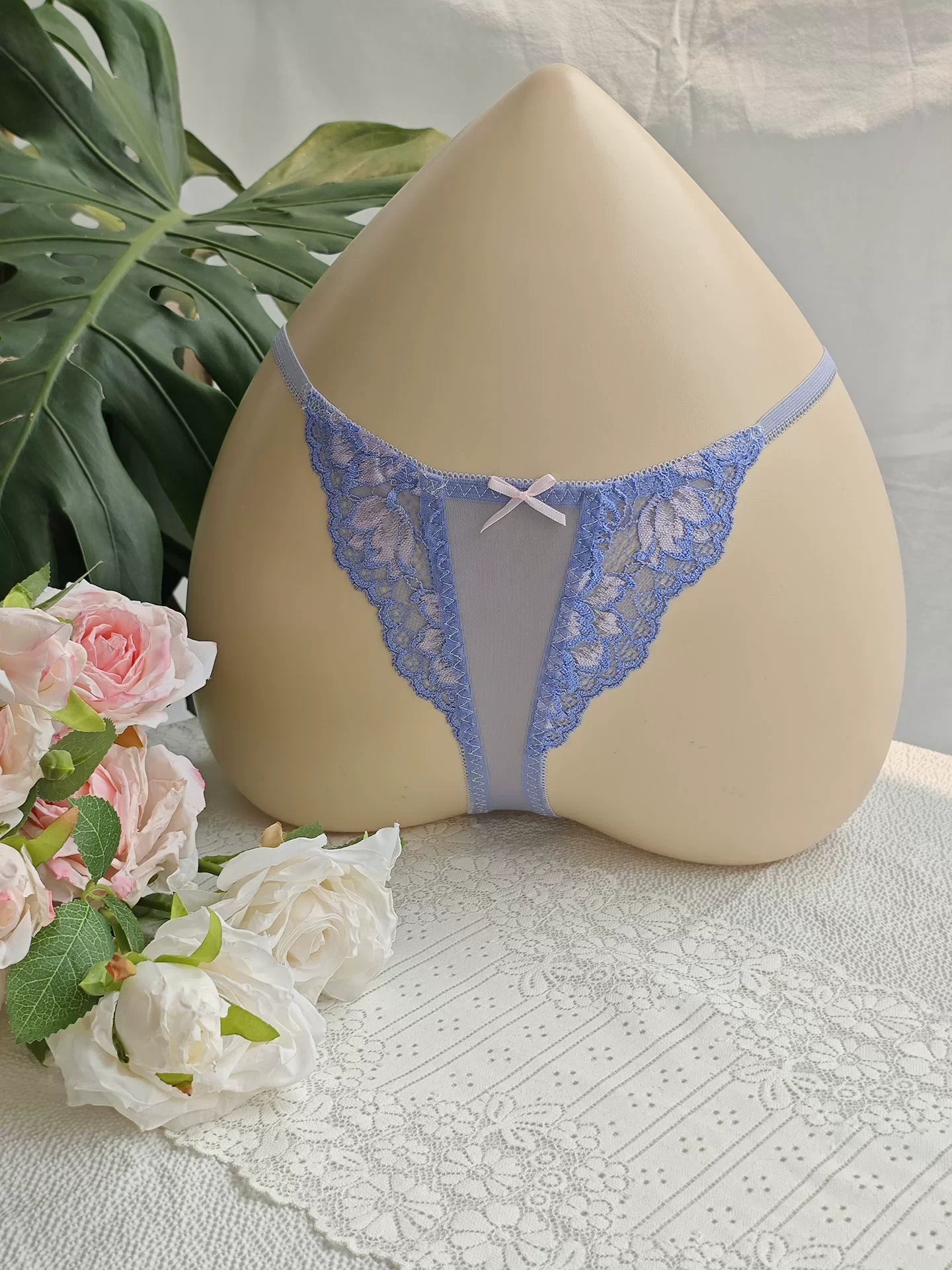 กางเกงในชายลูกไม้สีดำ ปักลายแฮ - Embroidery Garments บทวิจารณ์และราคา