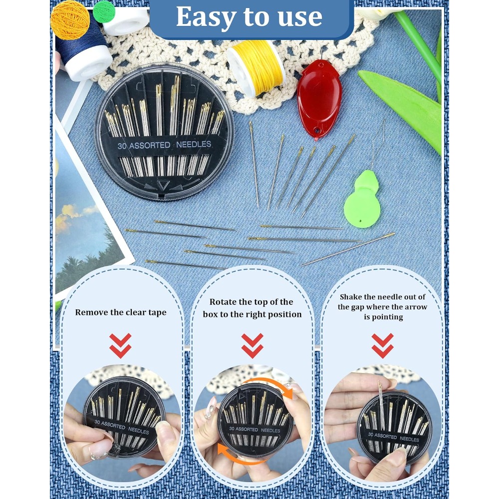 ชุดเข็มเย็บมือเหล็ก 30 เข็ม 6  - Embroidery Kit บทวิจารณ์และราคา