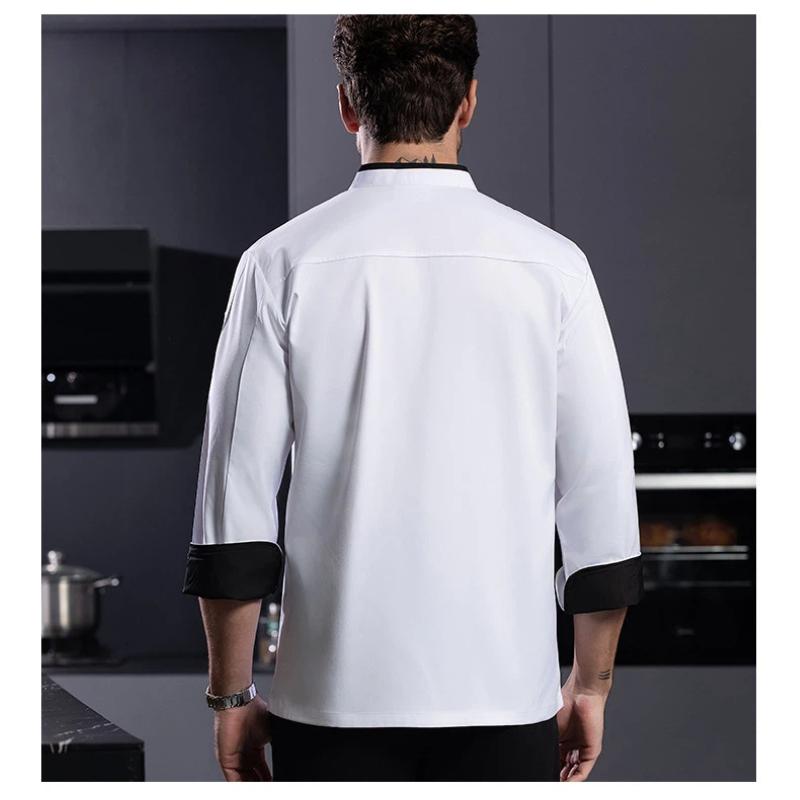 ชุดยูนิฟอร์มเชฟ เสื้อทำงานแขนย - Embroidery Kitchen บทวิจารณ์และราคา
