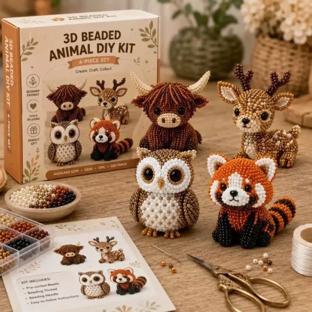 ชุดงานฝีมือปักลูกปัดรูปสัตว์ D - Embroidery Kit Set บทวิจารณ์และราคา