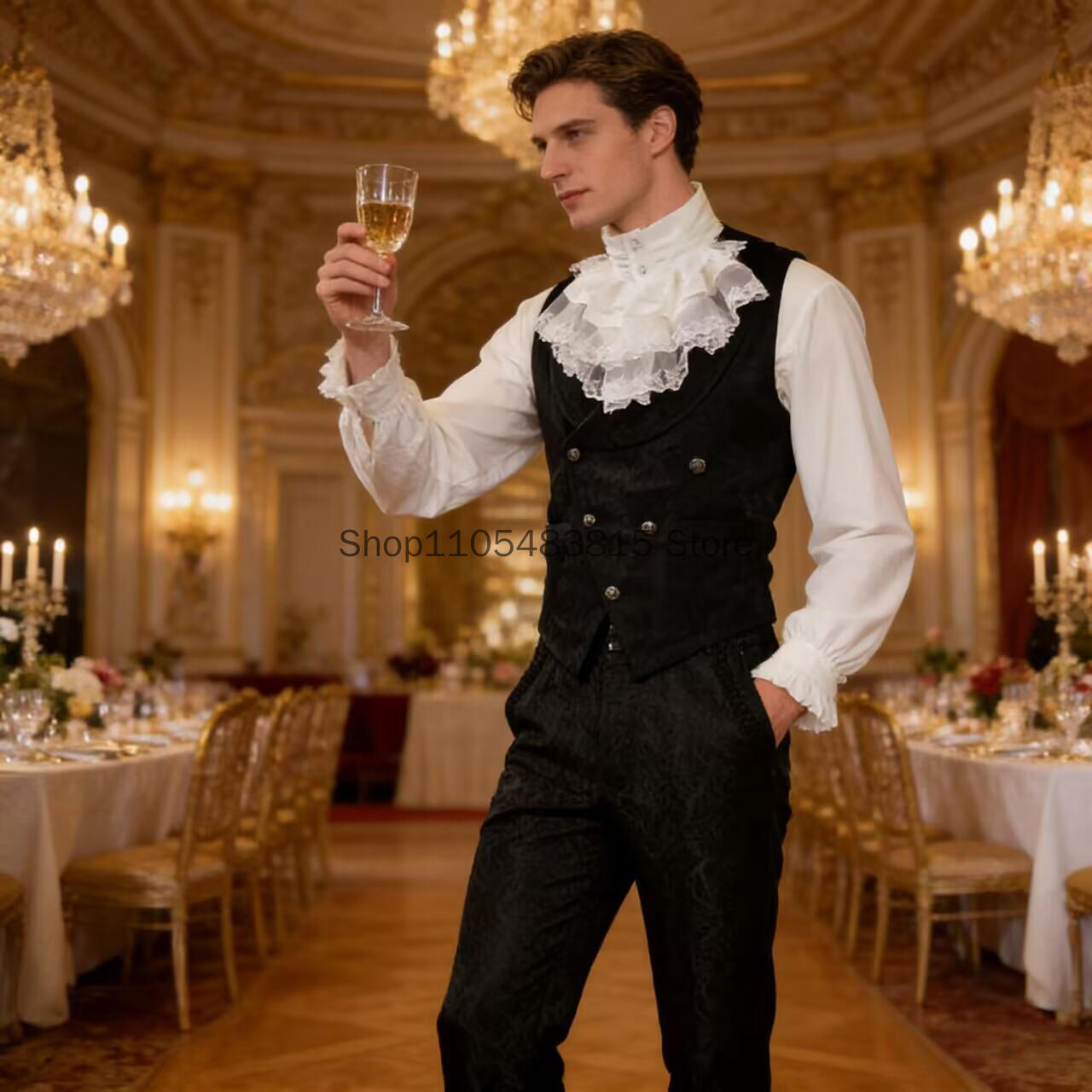 เสื้อกั๊กผู้ชายสไตล์ยุคกลาง ปั - Embroidery Jacket บทวิจารณ์และราคา