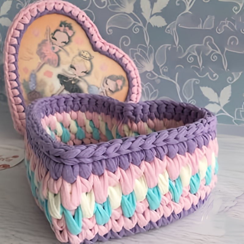 แผ่นฐานตะกร้าโครเชต์รูปหัวใจ 3 - Embroidery Hooping บทวิจารณ์และราคา