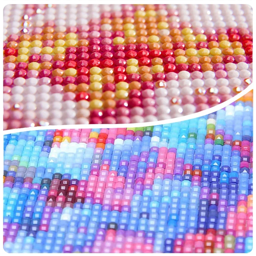 DIY ภูมิทัศน์เพชรภาพวาดขนมเค้ก - Embroidery Kitchen บทวิจารณ์และราคา