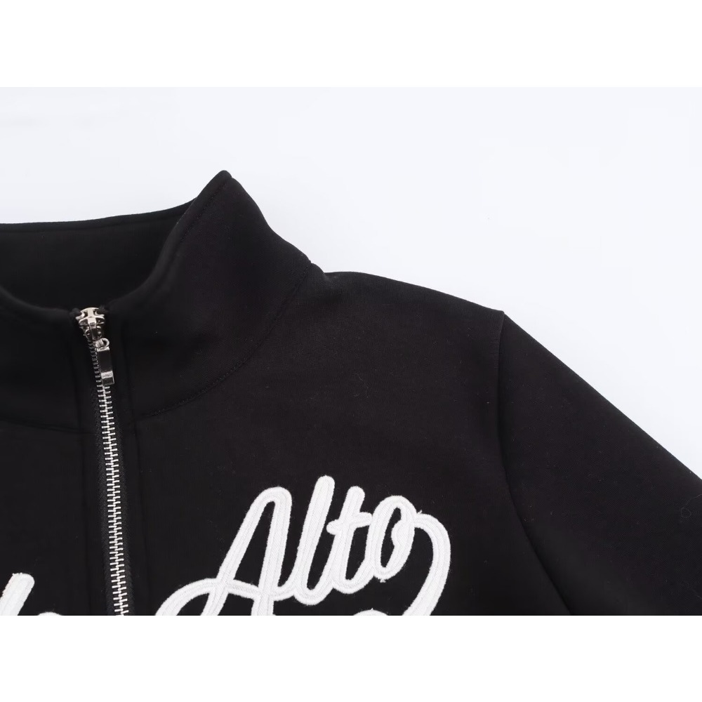 Casual Women's Black Varsity S - Embroidery Jacket บทวิจารณ์และราคา