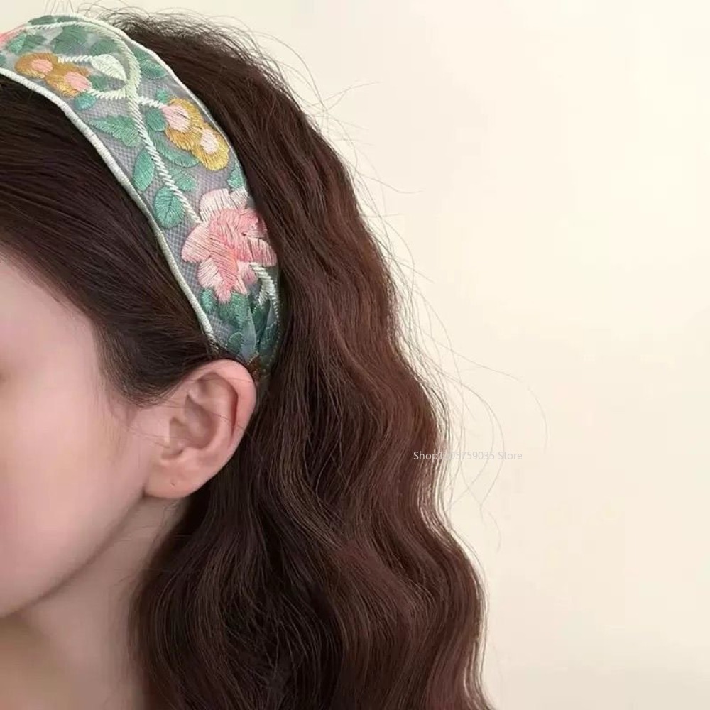 ที่คาดผมลูกไม้ปักลายดอกไม้สไตล - Embroidery Hooping บทวิจารณ์และราคา