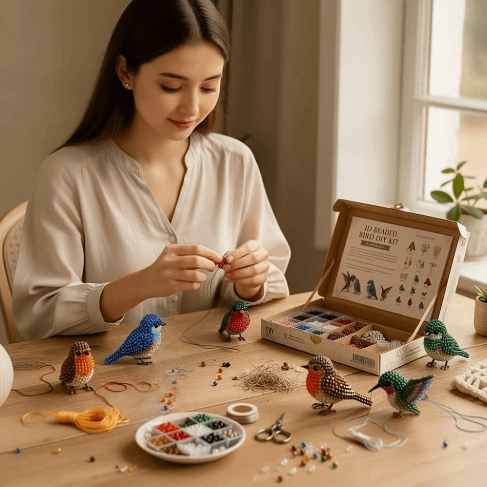 ชุดงานฝีมือปักลูกปัดรูปสัตว์ D - Embroidery Kit Set บทวิจารณ์และราคา