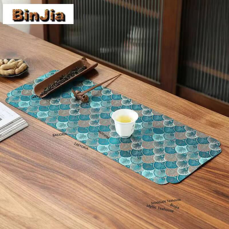 แผ่นรองโต๊ะน้ำชาทำจากผ้าโฟมแห้ - Embroidery Cloth บทวิจารณ์และราคา