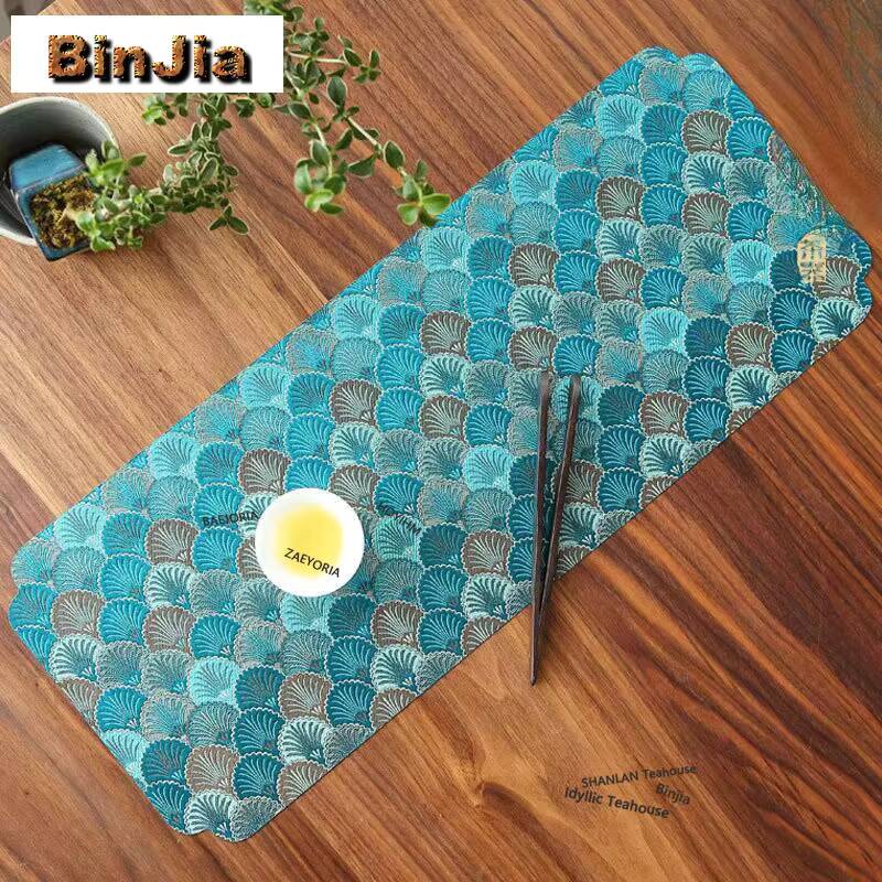 แผ่นรองโต๊ะน้ำชาทำจากผ้าโฟมแห้ - Embroidery Cloth บทวิจารณ์และราคา