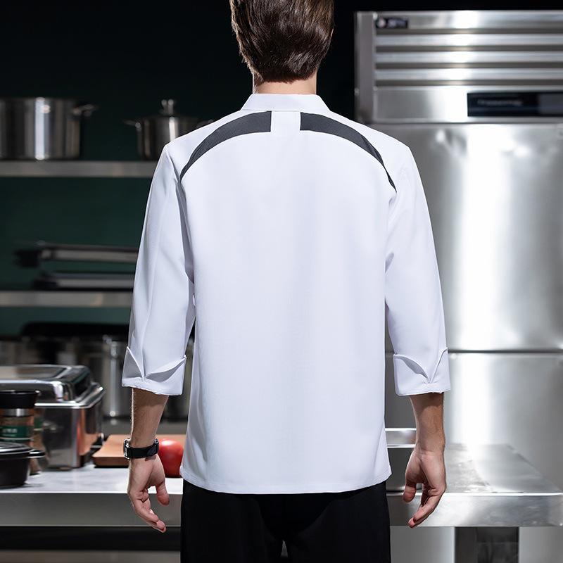 เสื้อเชฟแขนยาวระบายอากาศได้ดี  - Embroidery Kitchen บทวิจารณ์และราคา