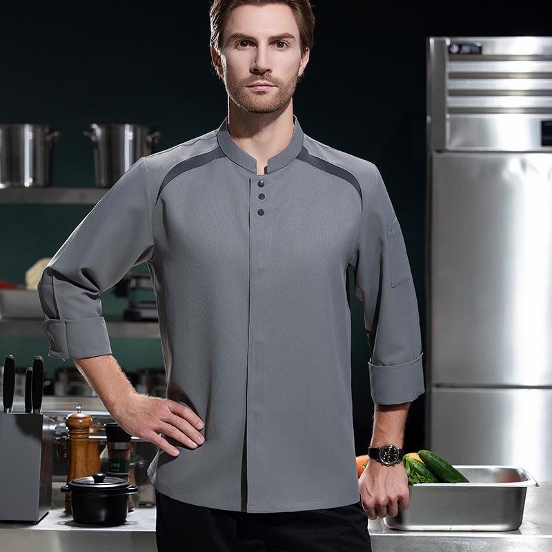 เสื้อเชฟแขนยาวระบายอากาศได้ดี  - Embroidery Kitchen บทวิจารณ์และราคา