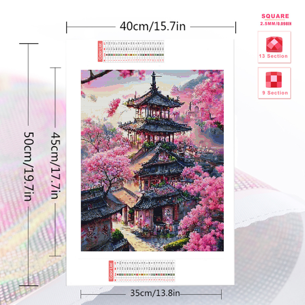 ชุดงานปักครอสติชภาพวาดทิวทัศน์ - Embroidery Kit Set บทวิจารณ์และราคา