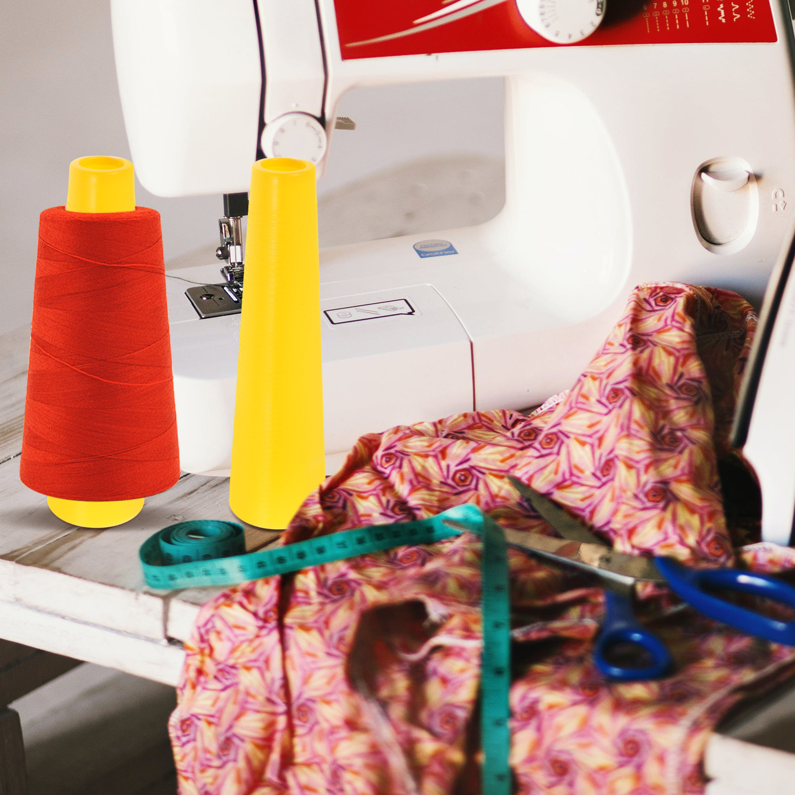 10 ชิ้น กระสวยพลาสติกทรงกรวยทน - Embroidery Yarns บทวิจารณ์และราคา