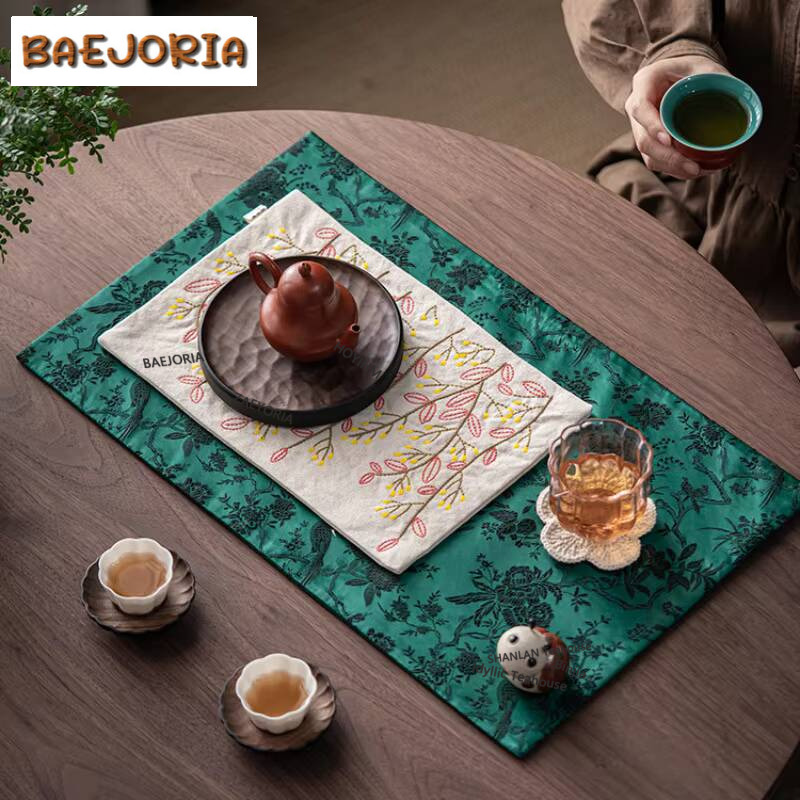 ผ้าเช็ดชาปักลายสไตล์พื้นเมือง  - Embroidery Cloth บทวิจารณ์และราคา