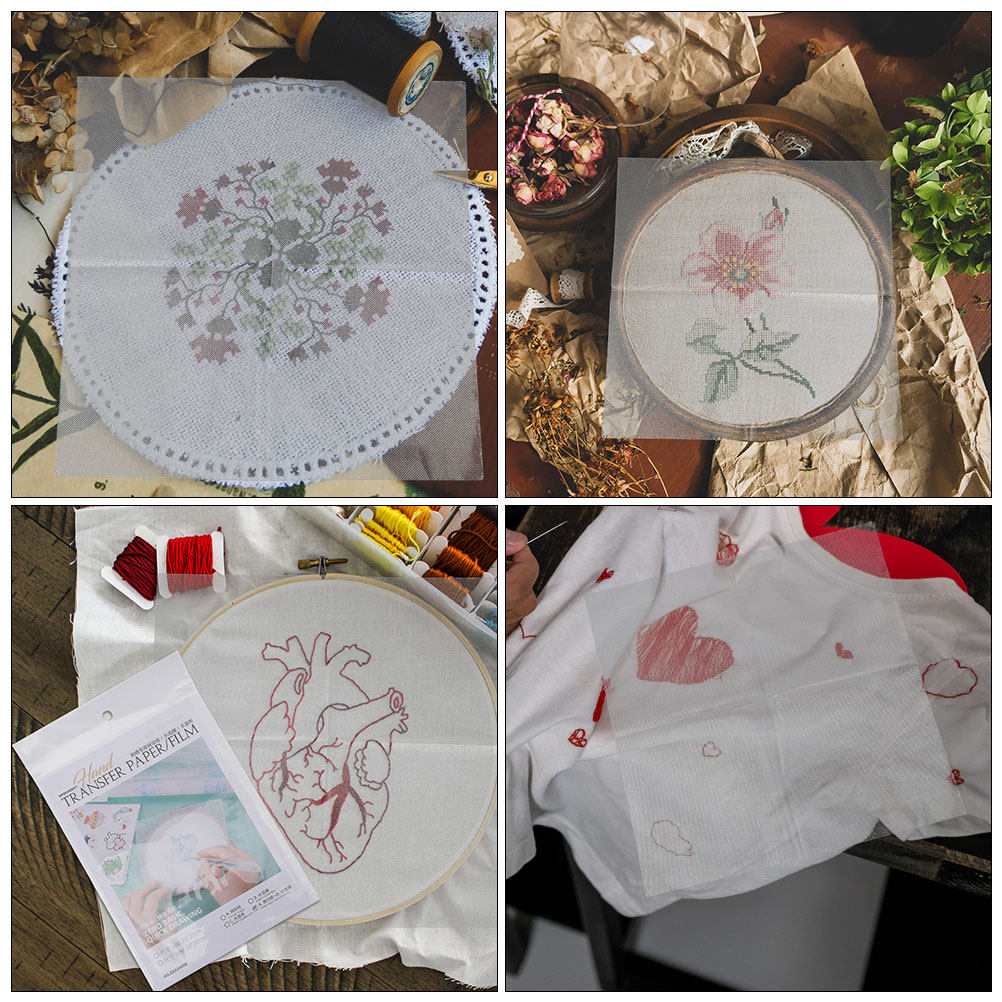 ชุดกระดาษถ่ายโอนลายปักแบบละลาย - Embroidery Kit บทวิจารณ์และราคา